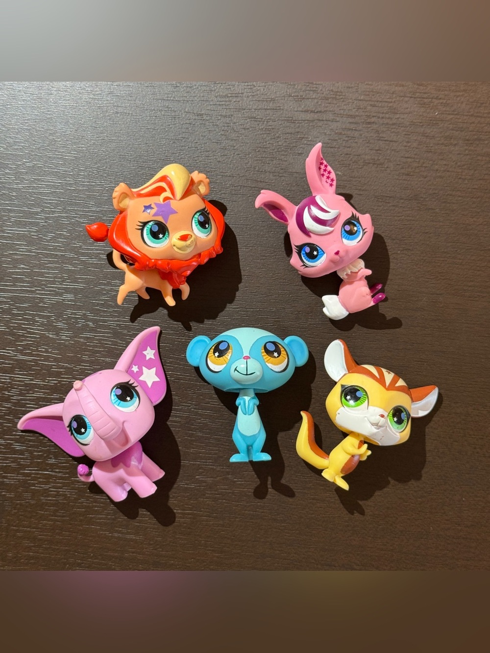 Set of 5 Littlest Pet Shop Colorful Cute “Totally Talented” Collectible Figures